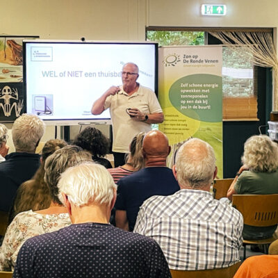 Overweldigende belangstelling voor Energiecafé Energiecafe-Wilnis